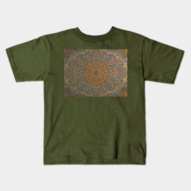 Royal Palace Cat Carpet Kids T-Shirt by Ryan Rad